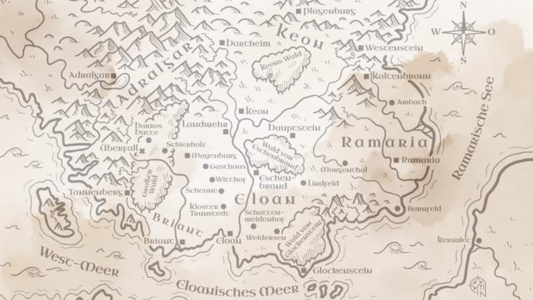 Die Welt von Eloan – Landschaften, Reiche und alte Grenzen